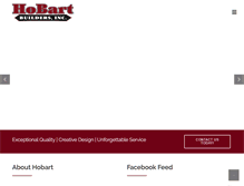 Tablet Screenshot of hobartbuilders.com
